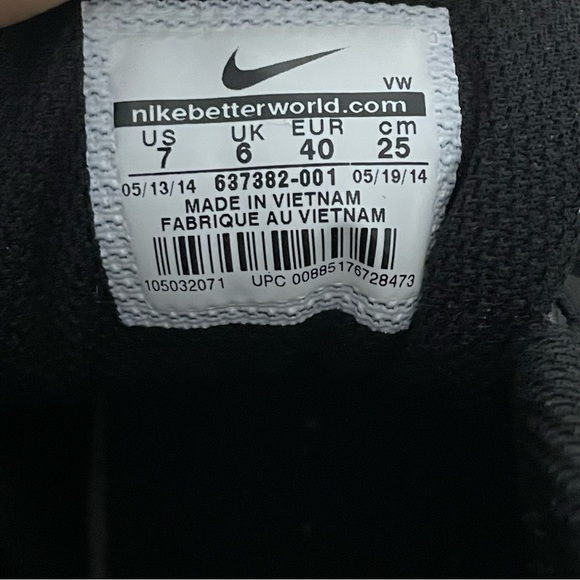 Nike Men's Overplay VIII 637382-001 Black Running Shoes Sneakers Size 7 Men's - Picture 5 of 6